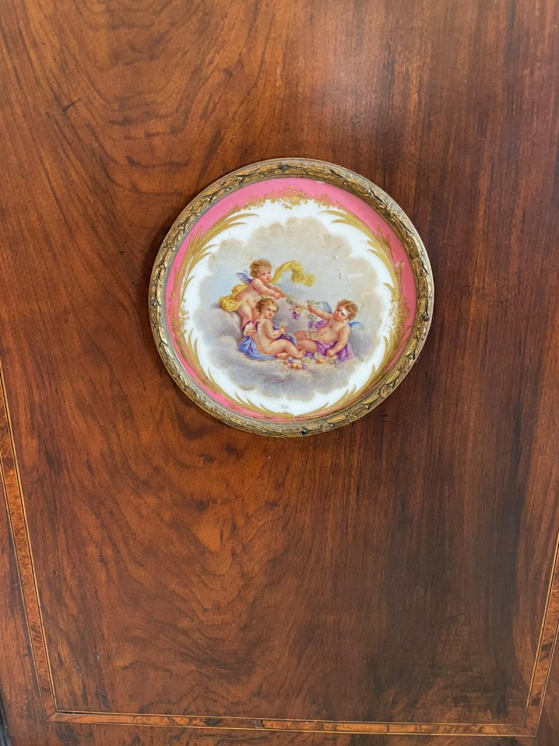 Finest Quality 19th Century Victorian Antique Inlaid Walnut Corner Cabinet - Image 5